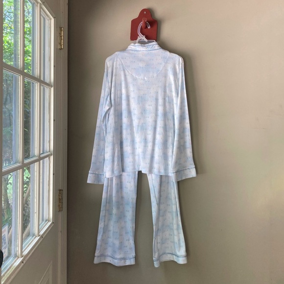 Vintage Moondance Blue & White Pajama Set L NWT - Picture 6 of 9